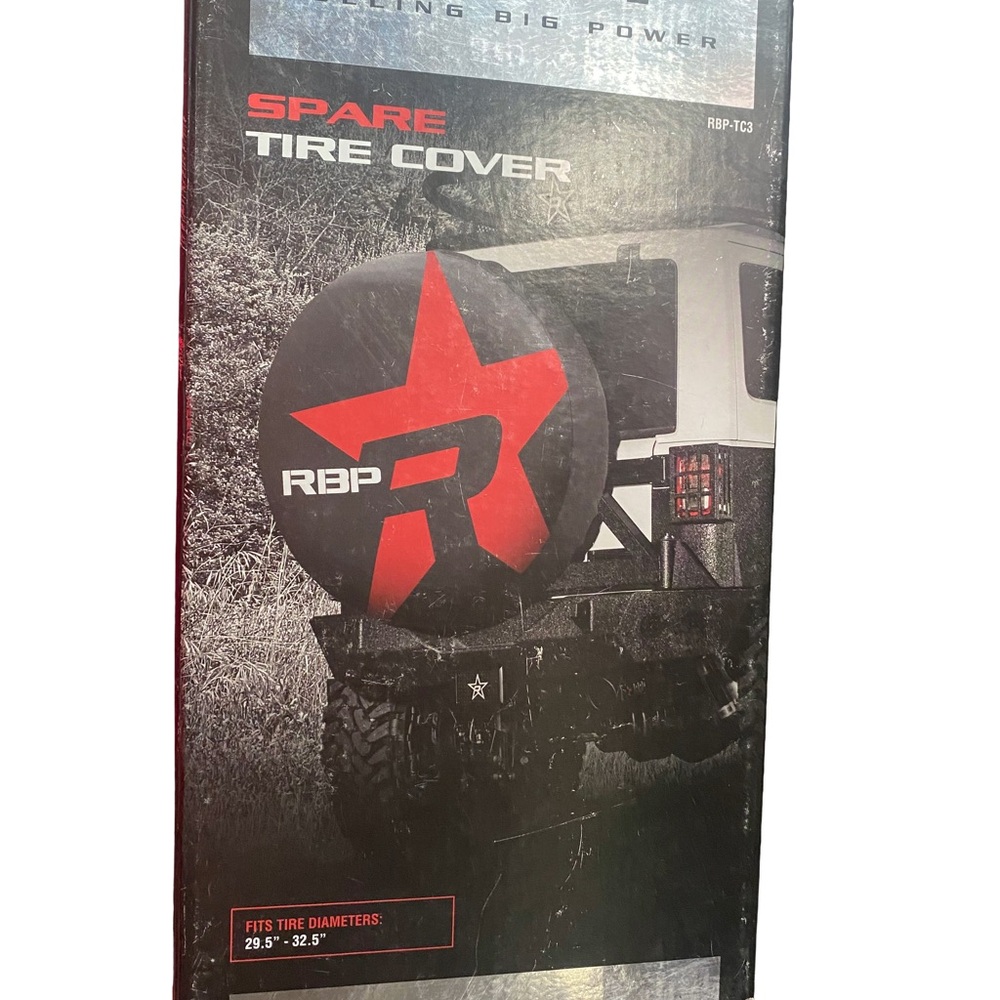 ROLLING BIG POWER Red Star Spare Tire Cover RBP-TC3 29.5-32.5" NIB